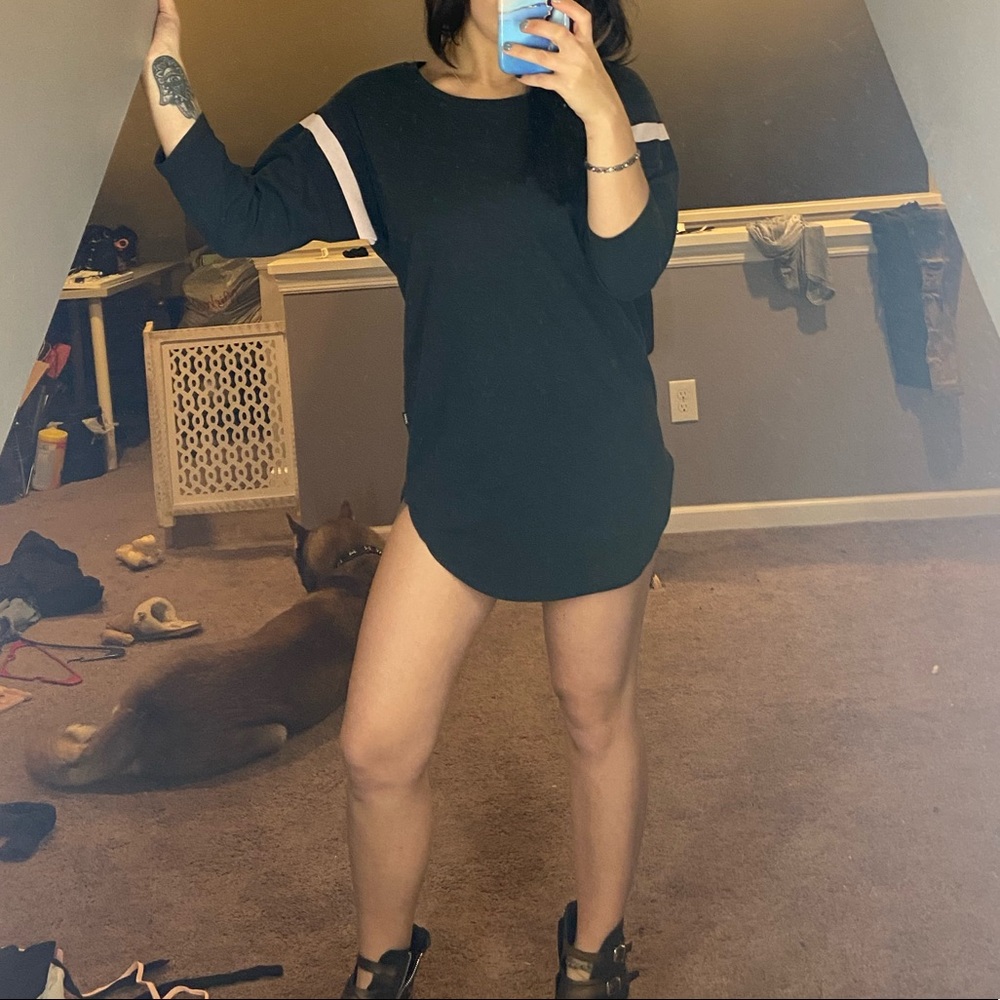 Sweat Crew shirt dress